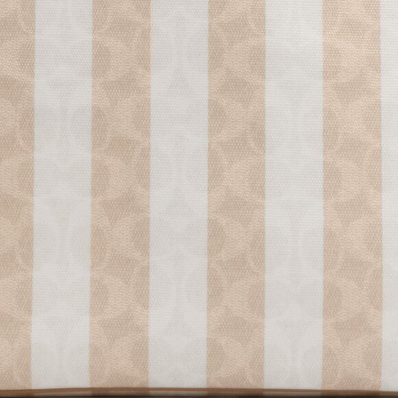 Large City Coach Tote Bag In Signature Canvas With Stripe. Sand &Tan. NWT - Picture 8 of 10